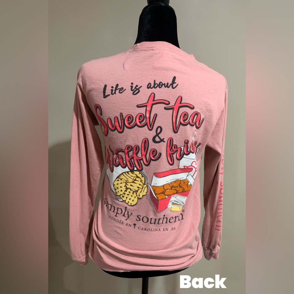 Pink simply southern long sleeve tee